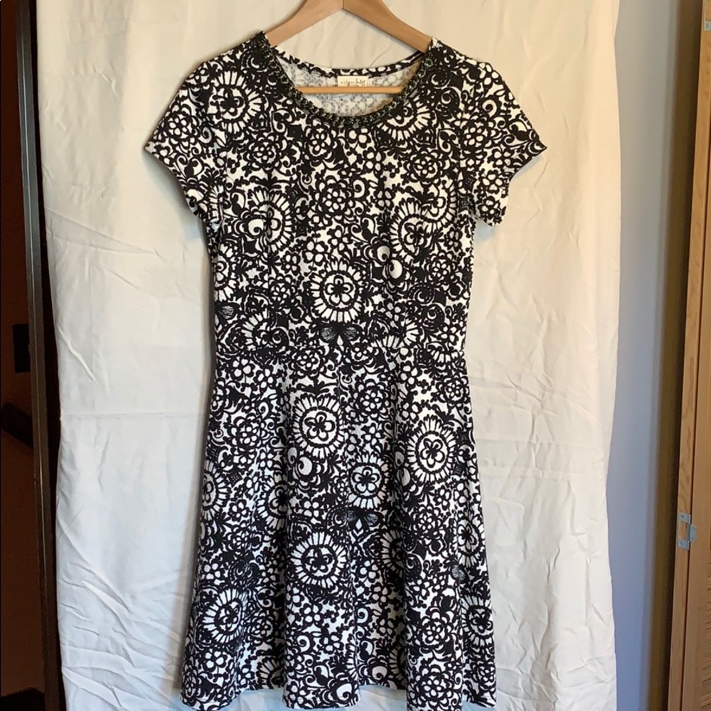 Black and cream maison Jules dress